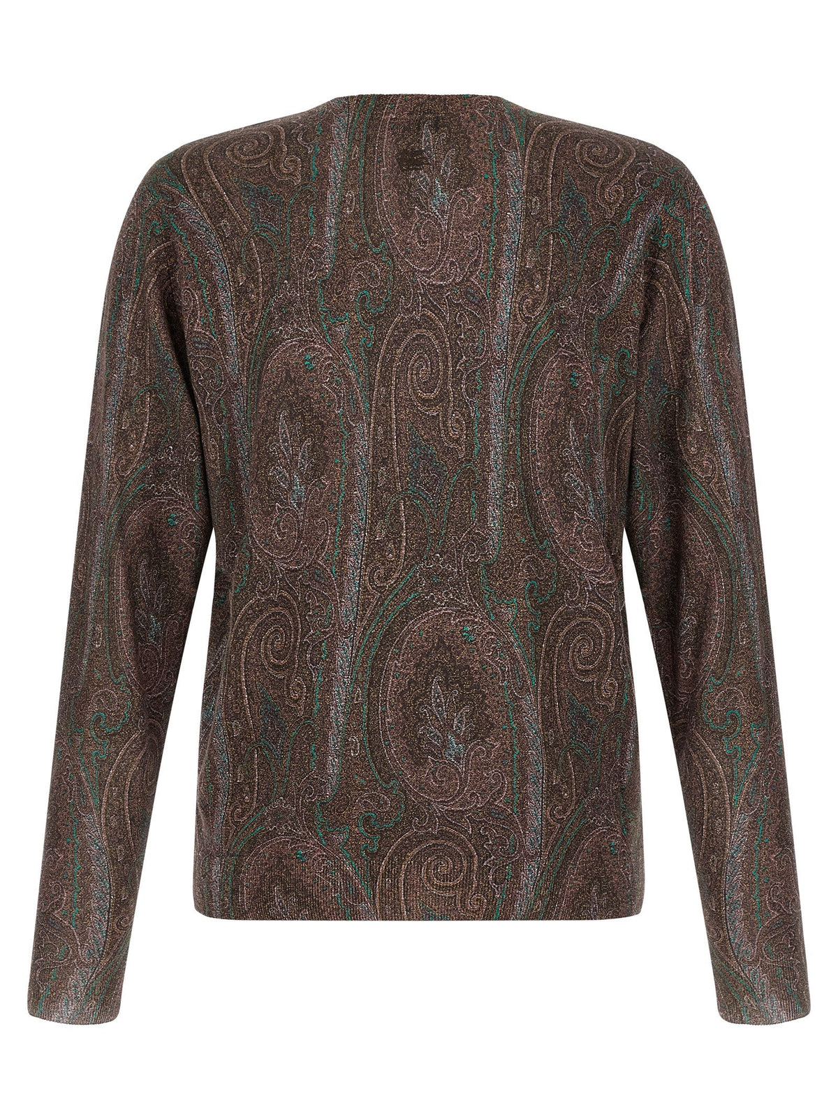 Etro Bordeaux Silk Cardigan