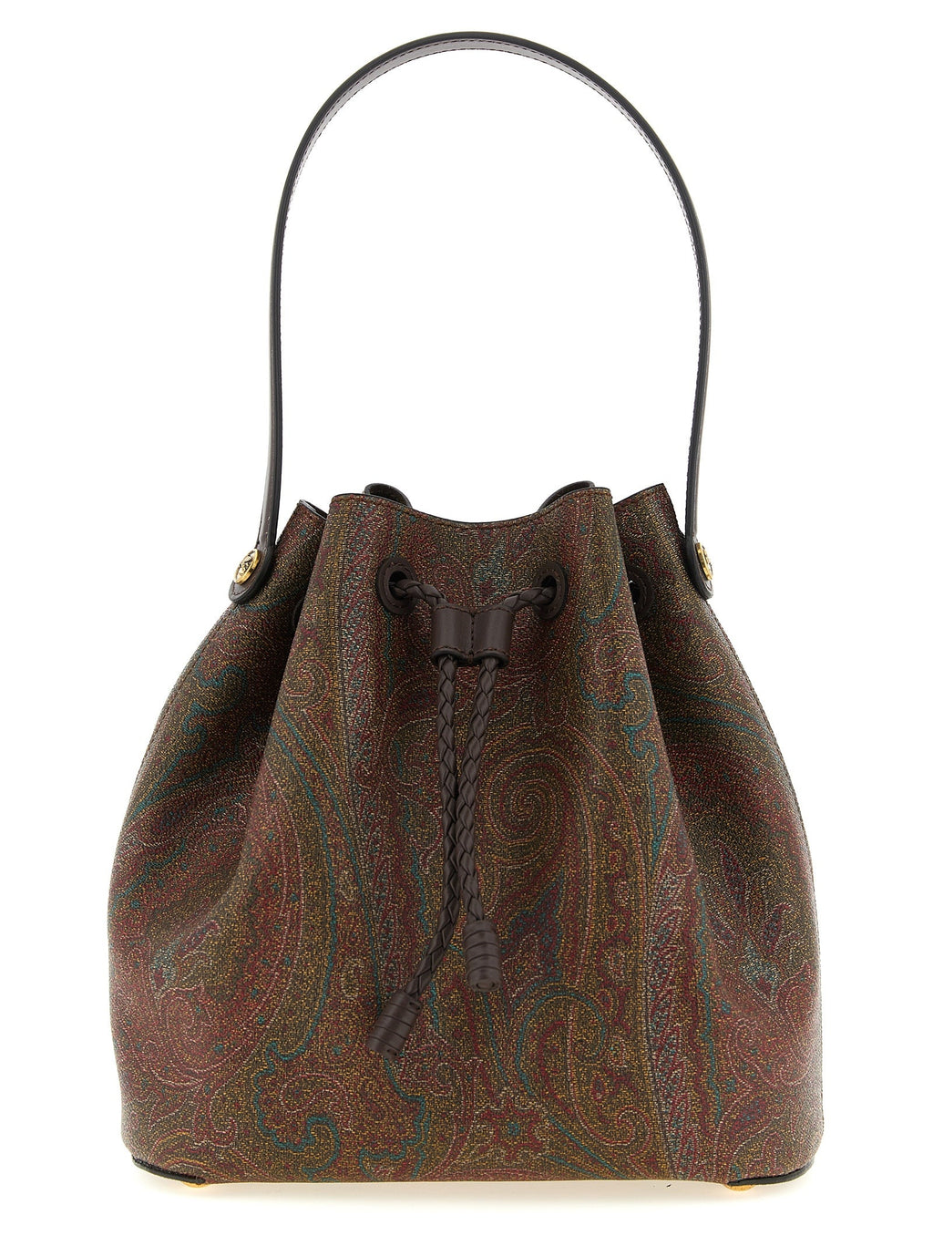 Etro Brown Cotton Handbag