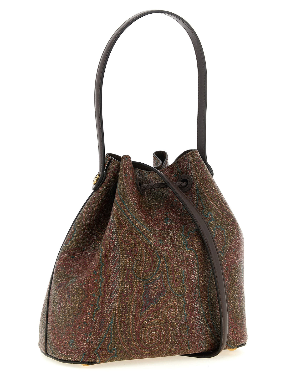 Etro Brown Cotton Handbag