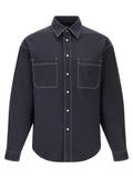 Fendi Blue Cotton Blouse