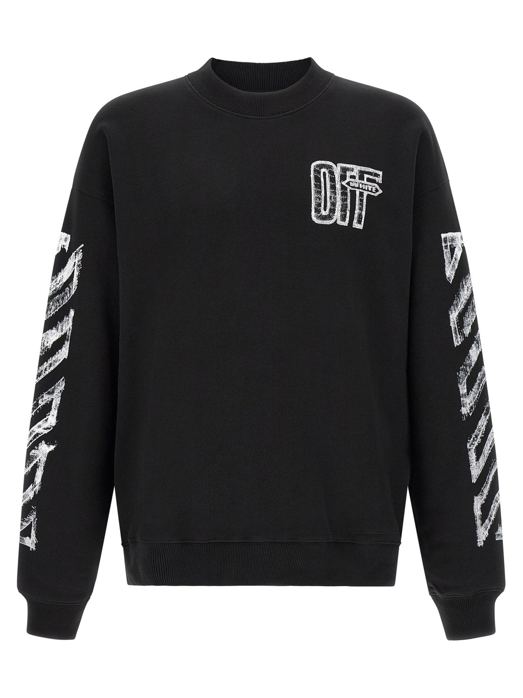 Off-White Black Cotton Sweatshirt
