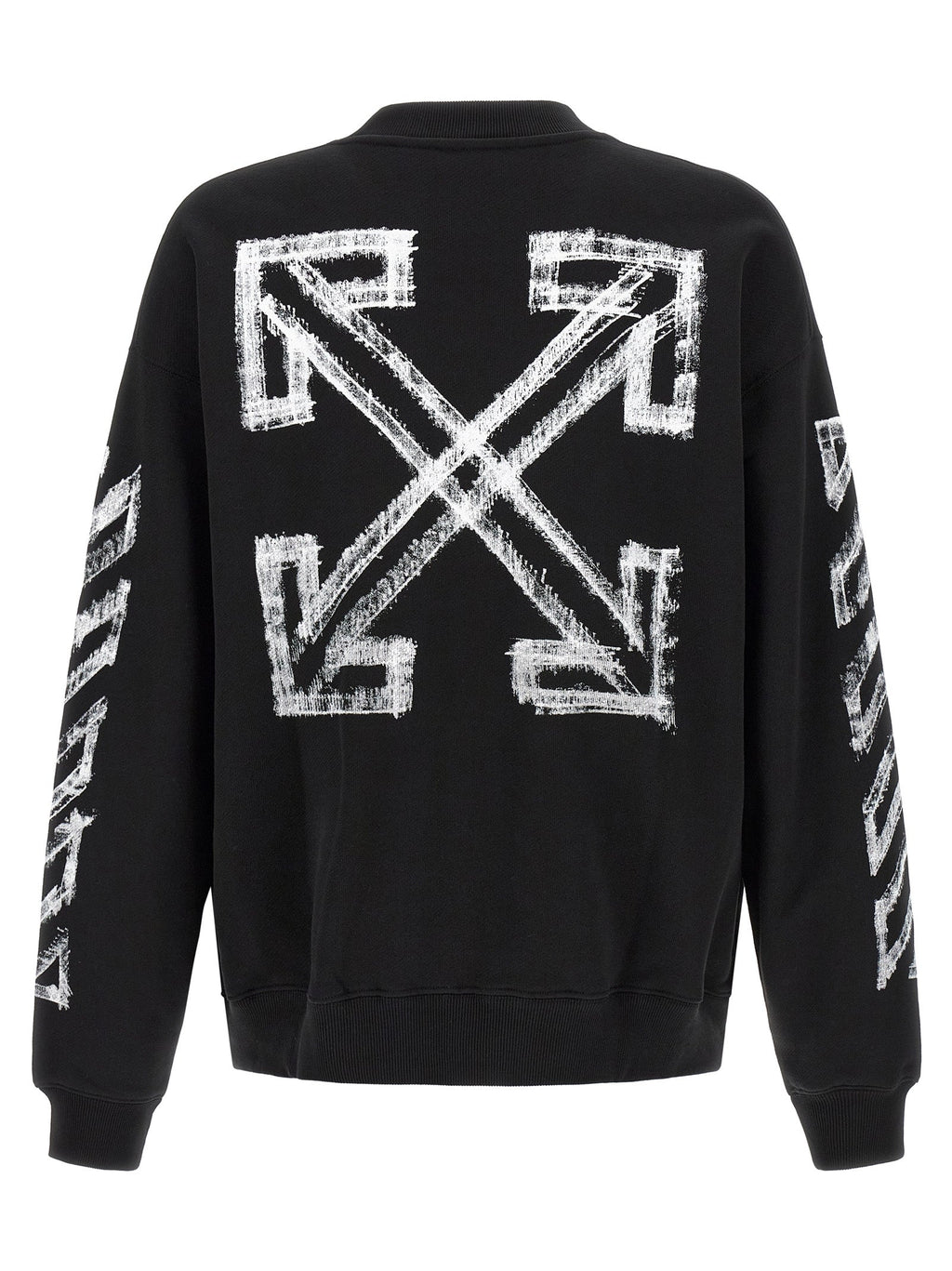 Off-White Black Cotton Sweatshirt