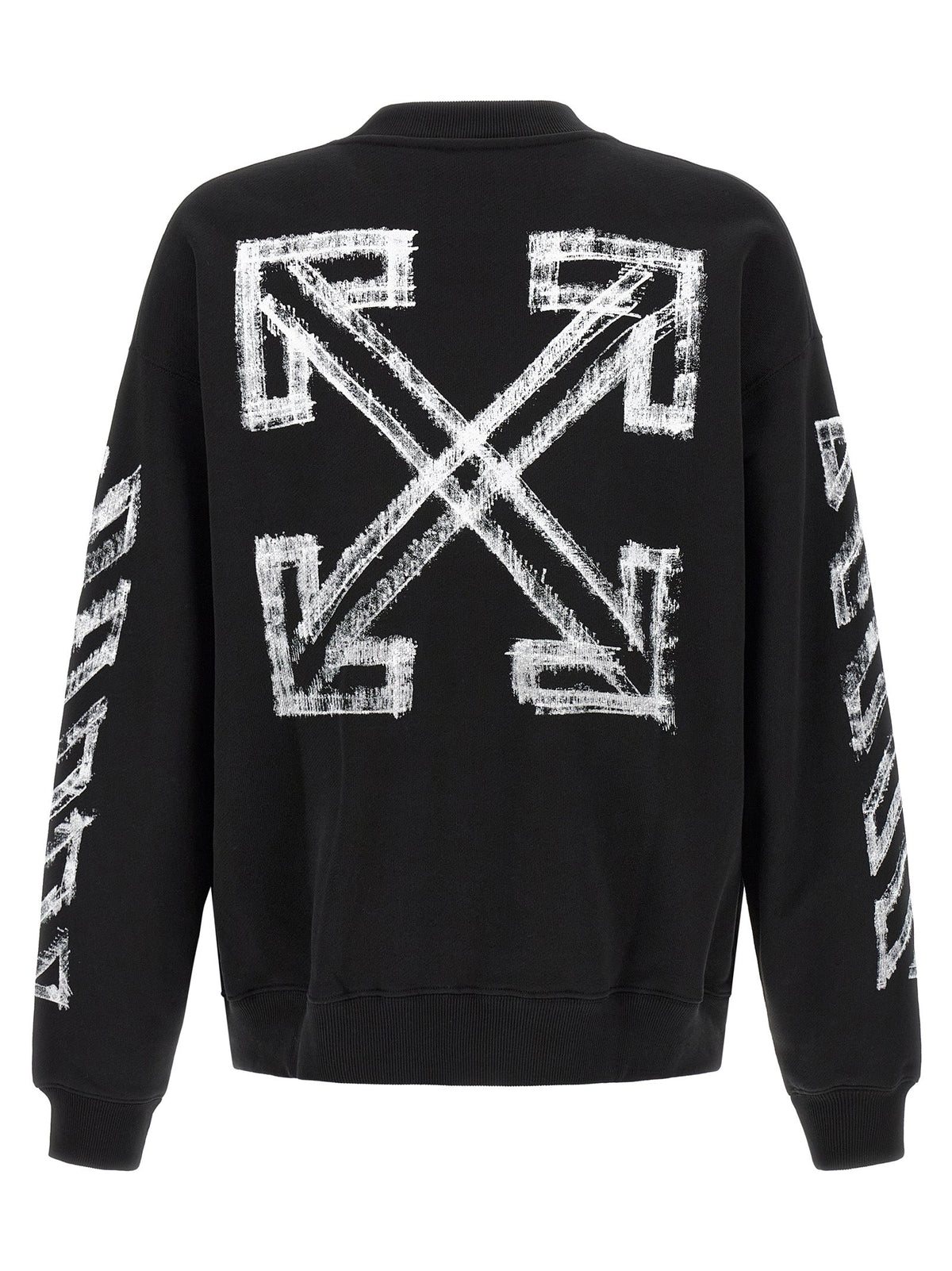 Off-White Black Cotton Sweatshirt