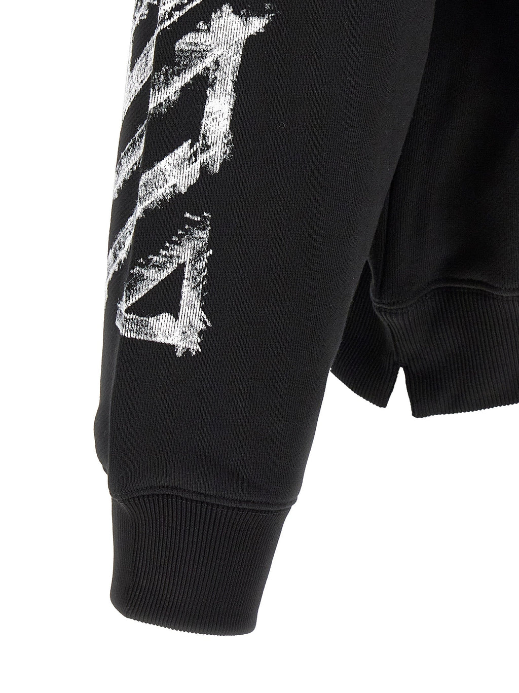 Off-White Black Cotton Sweatshirt