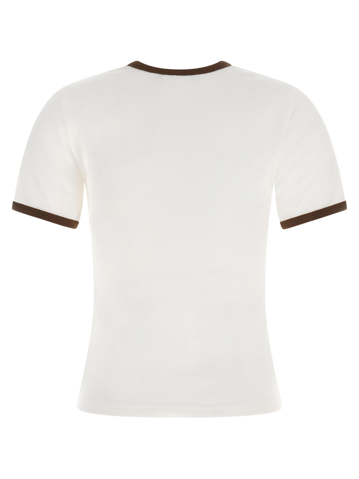 Courrèges Brown Cotton T-Shirt