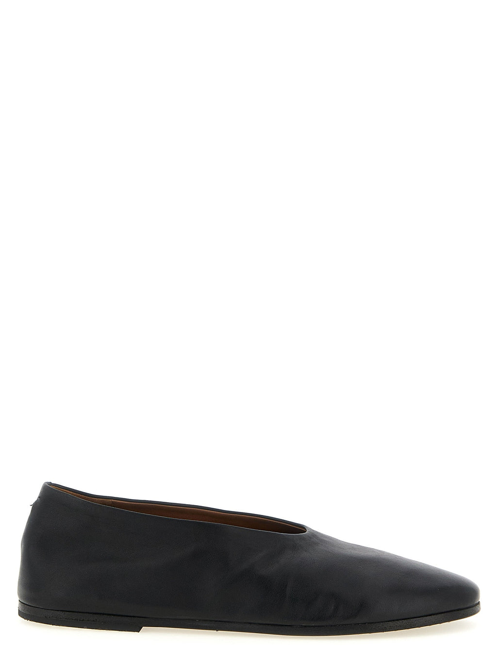 Marsell Black Calfskin Ballet Flats
