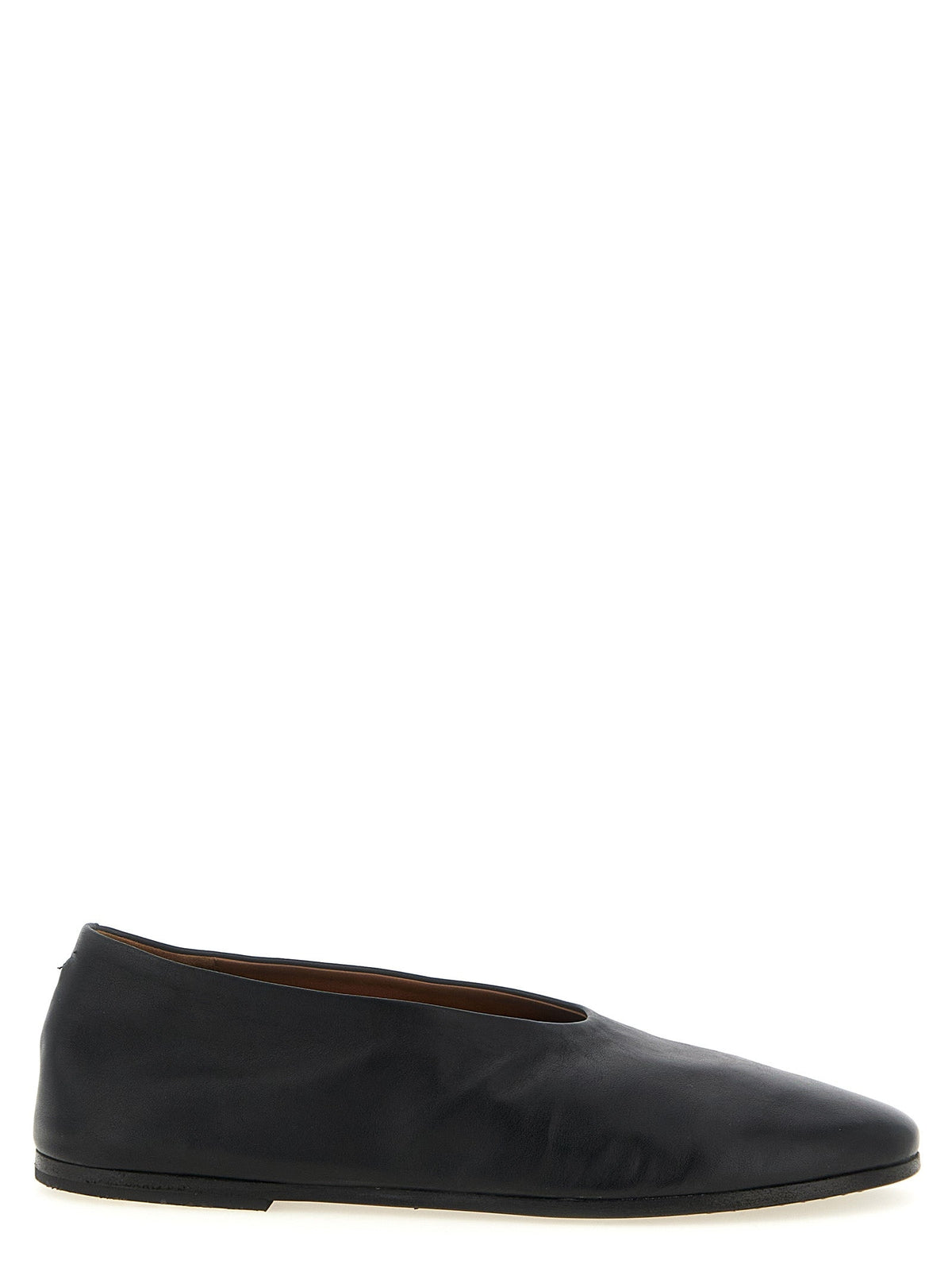 Marsell Black Calfskin Ballet Flats