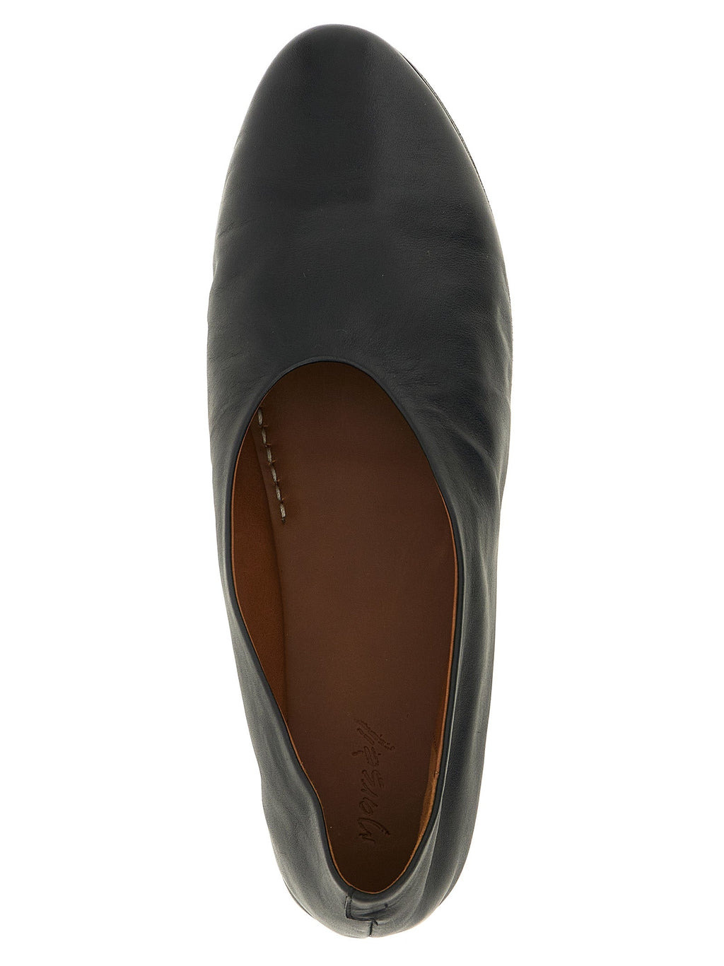 Marsell Black Calfskin Ballet Flats