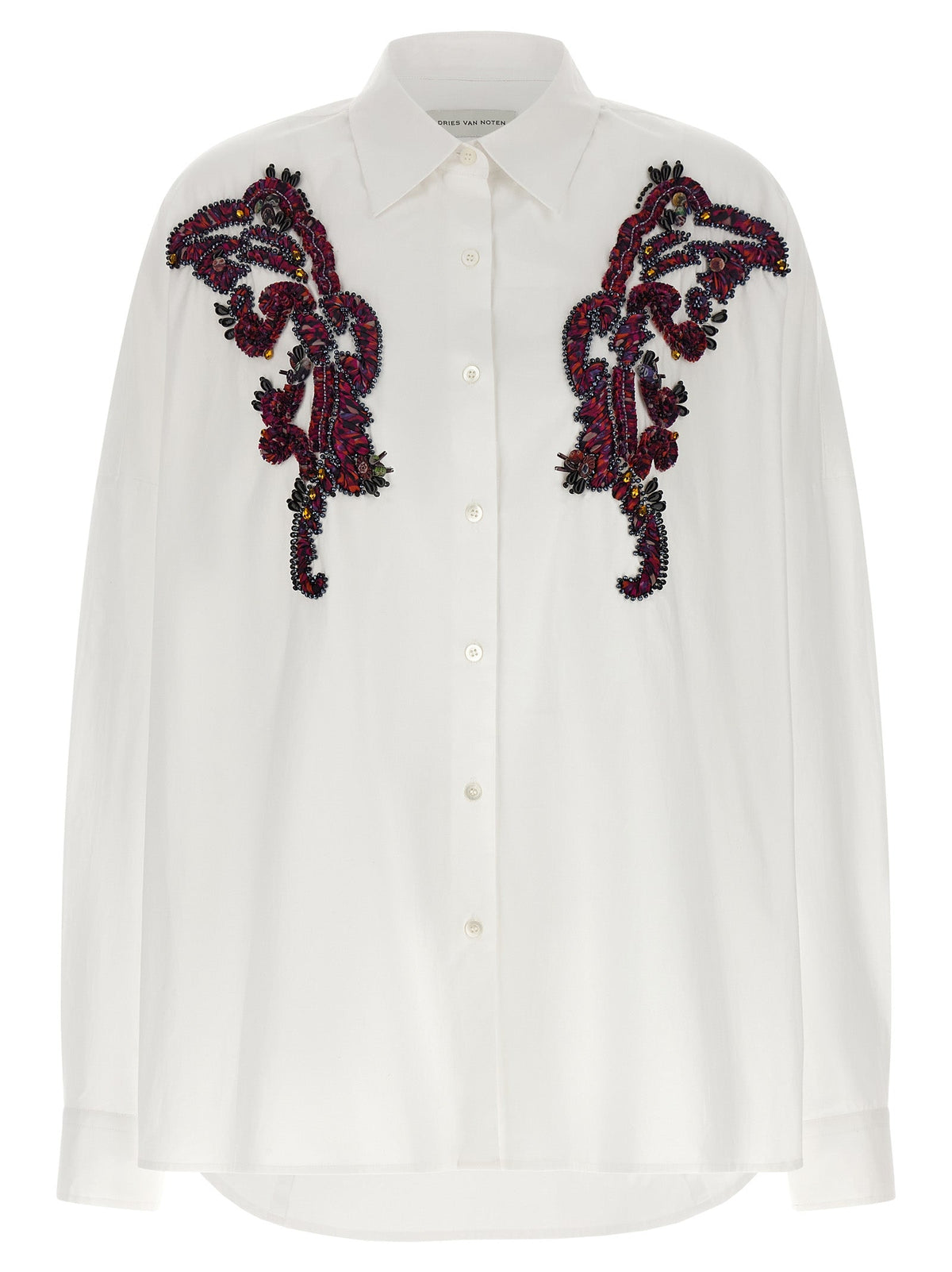 Dries Van Noten White Cotton Blouse