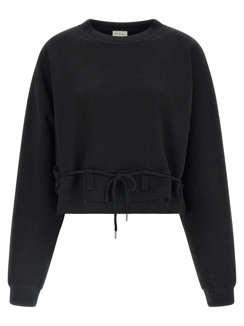 Dries Van Noten Black Cotton Sweatshirt
