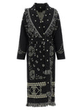 Alanui Black Virgin Wool Coat