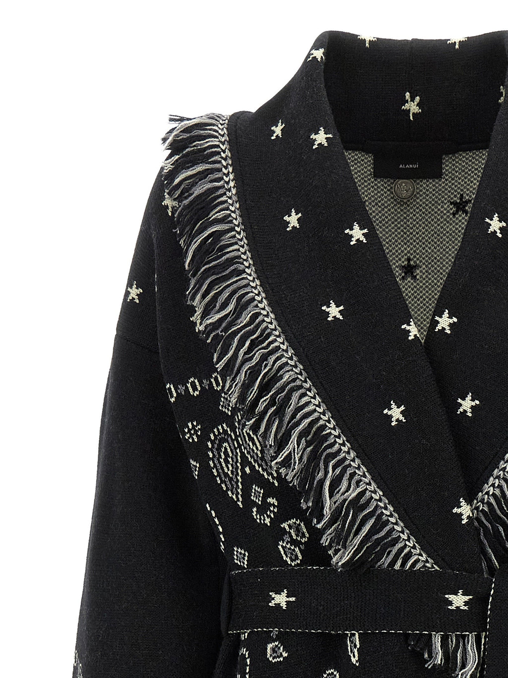 Alanui Black Virgin Wool Coat