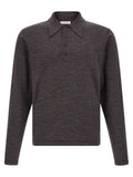 Lemaire Brown Wool Polo Shirt