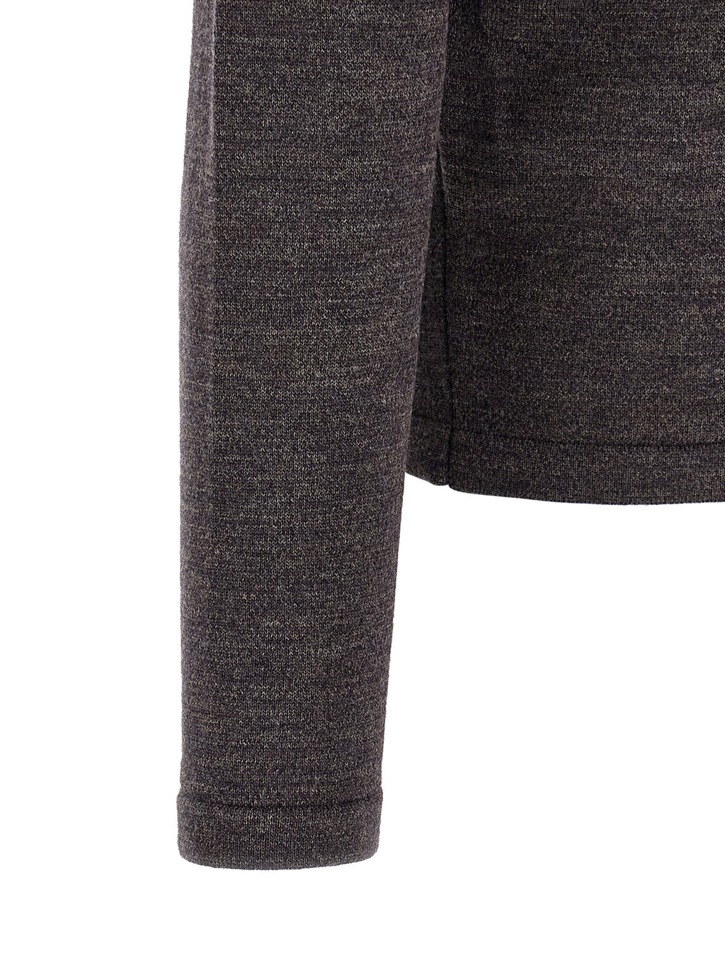 Lemaire Brown Wool Polo Shirt