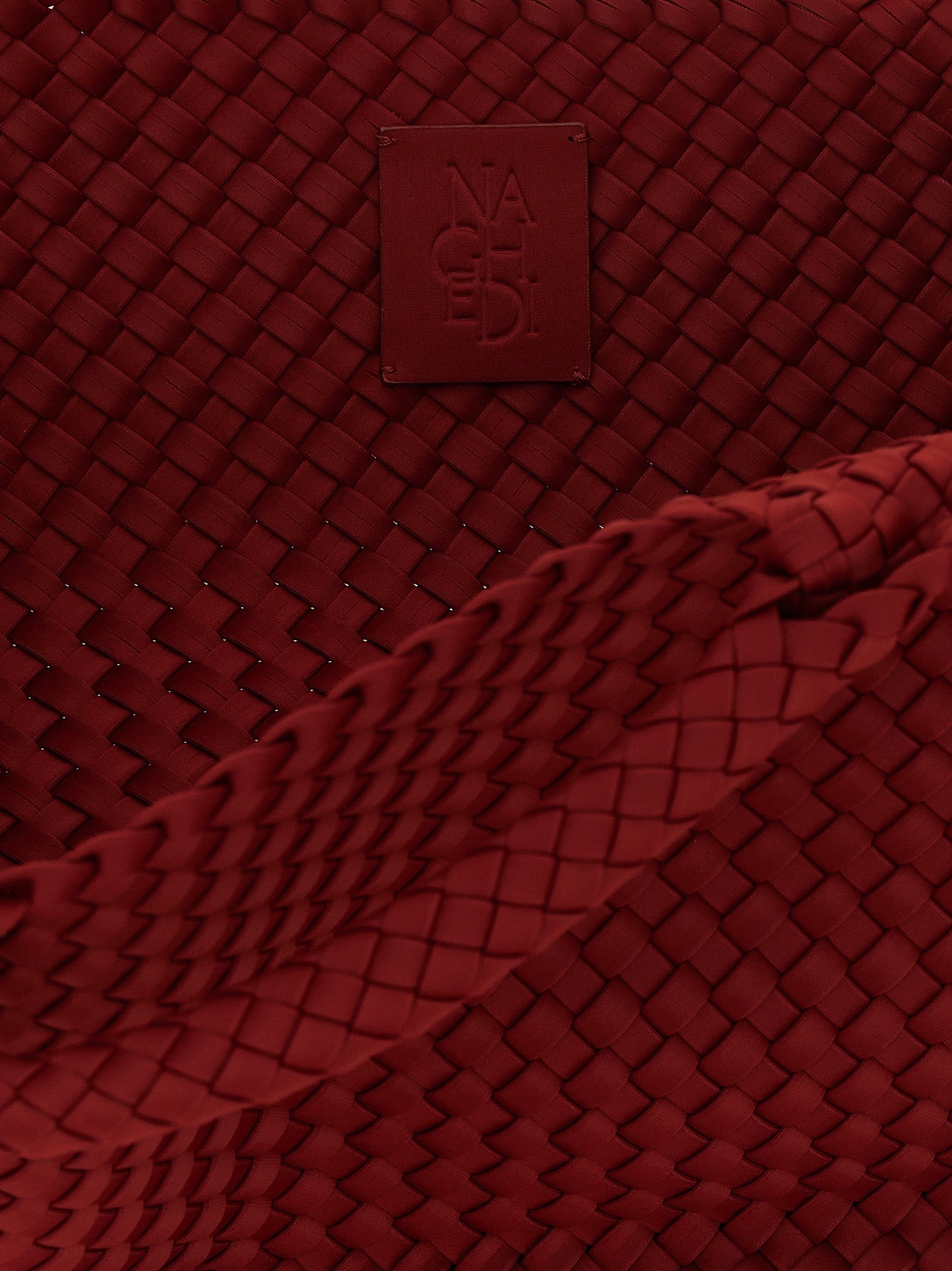 NAGHEDI Red Nylon Handbag