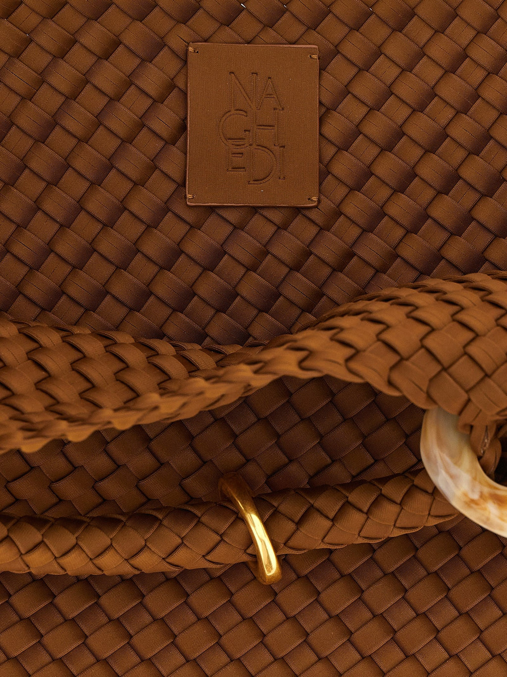 NAGHEDI Brown Nylon Handbag