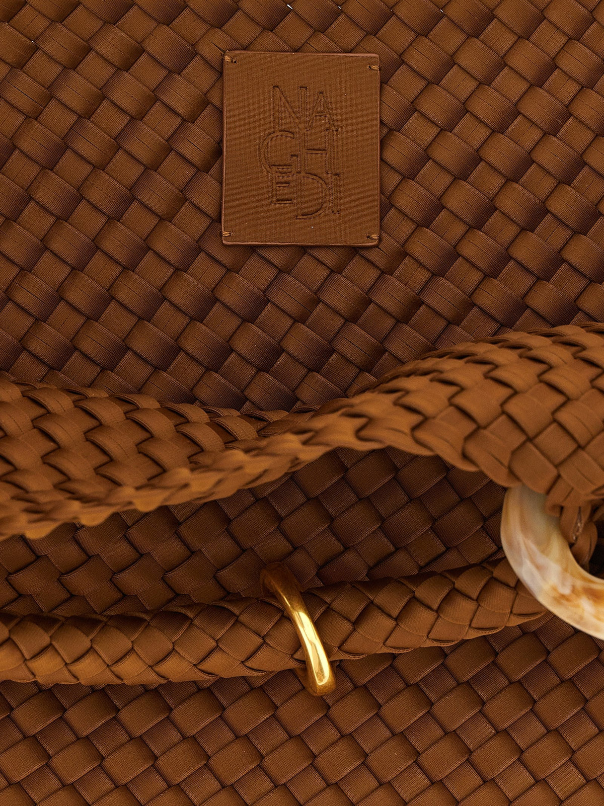 NAGHEDI Brown Nylon Handbag