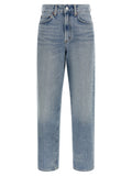 Agolde Blue Cotton Straight-Leg Jeans
