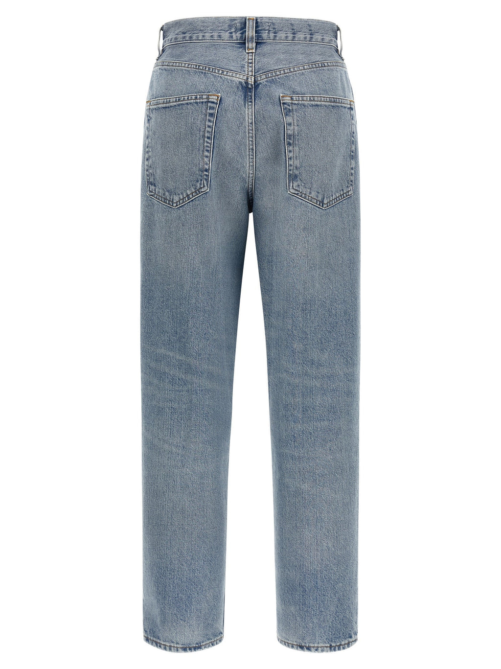 Agolde Blue Cotton Straight-Leg Jeans
