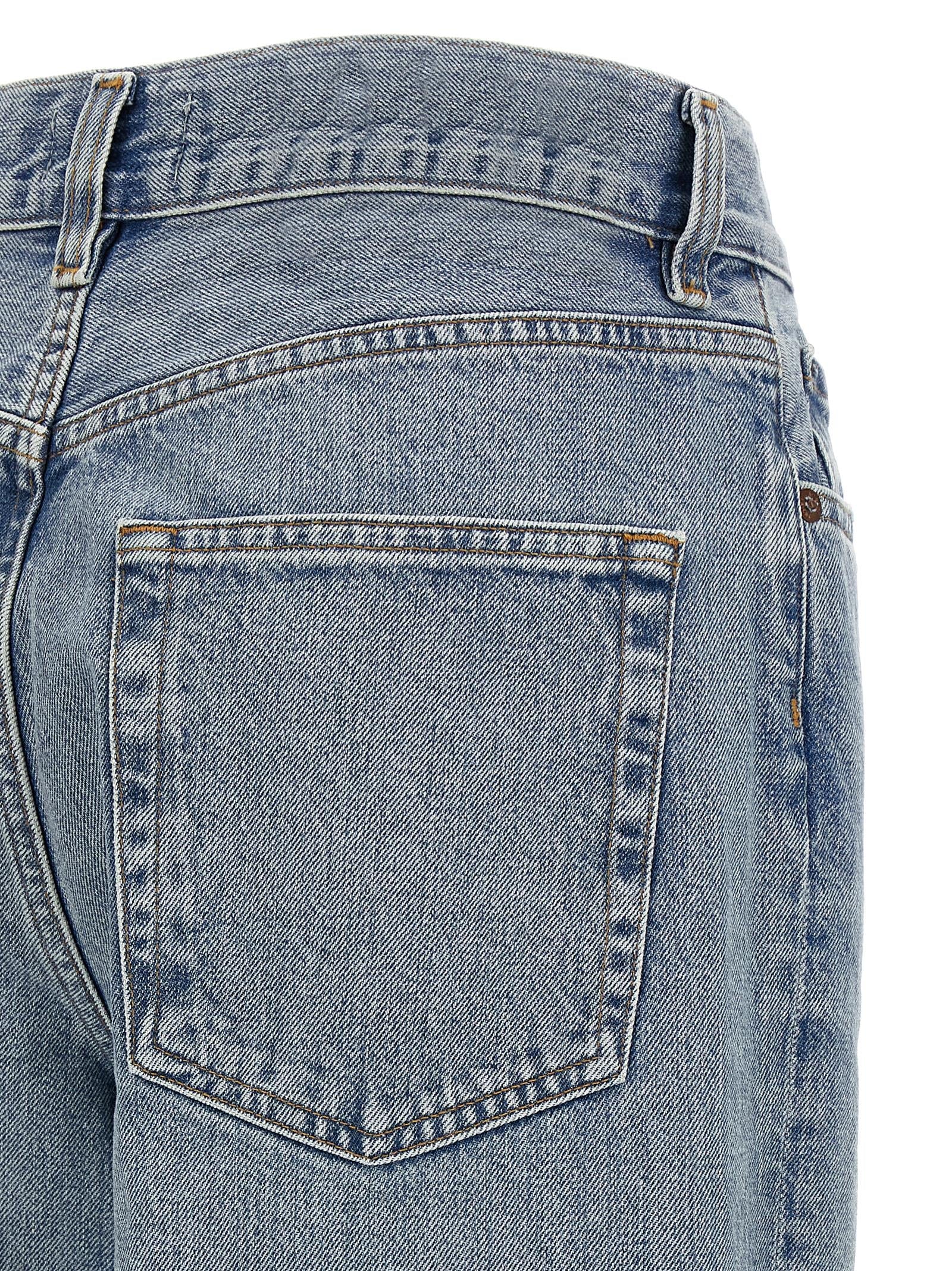 Agolde Blue Cotton Straight-Leg Jeans