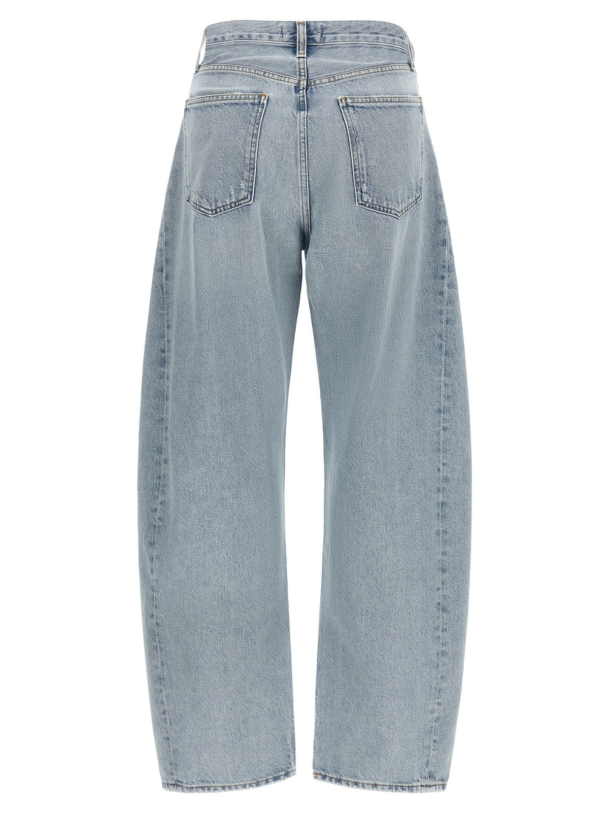 Agolde Blue Cotton High-Waisted Jean