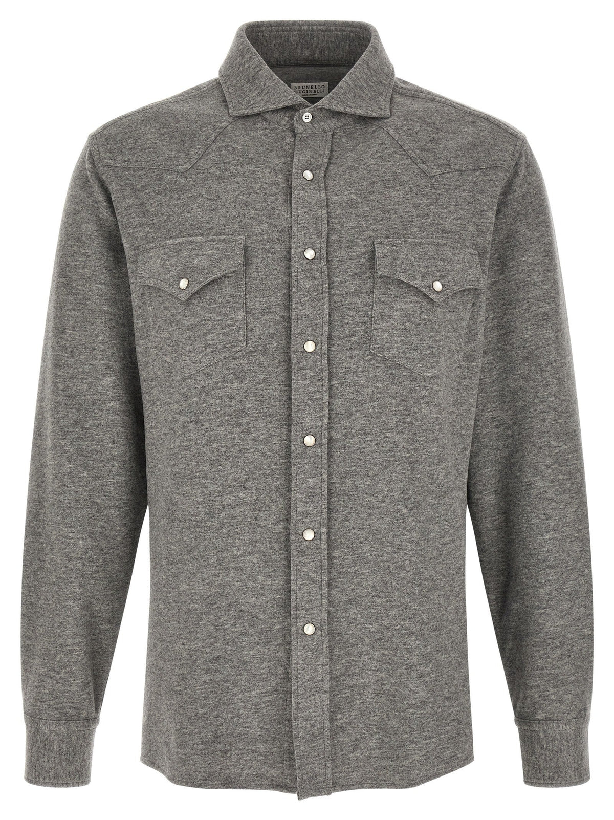 Brunello Cucinelli Gray Cashmere Blouse