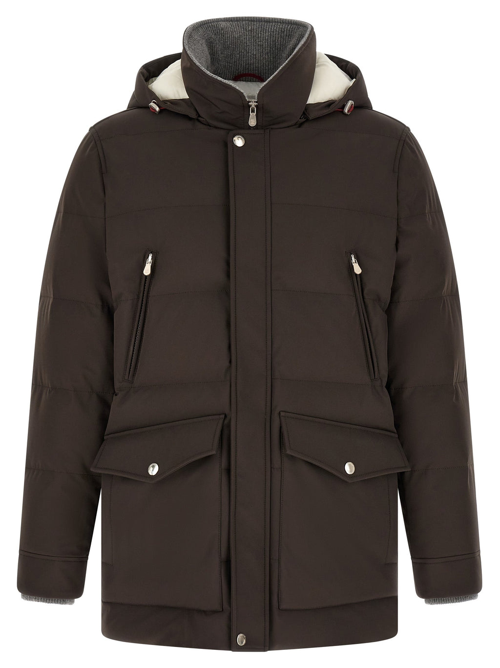 Brunello Cucinelli Brown Polyamide Parka