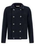 Brunello Cucinelli Blue Cashmere Cardigan