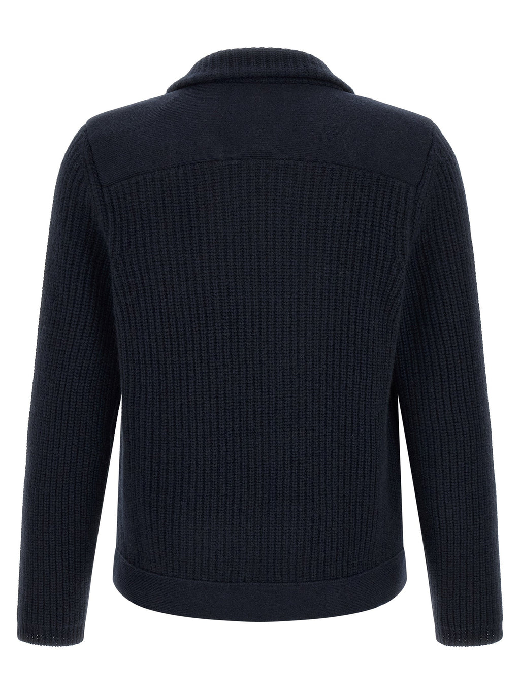 Brunello Cucinelli Blue Cashmere Cardigan