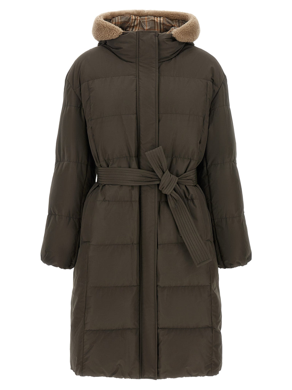 Brunello Cucinelli Bicolor Cotton Coat