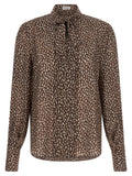 Brunello Cucinelli Brown Silk Blouse