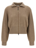 Brunello Cucinelli Brown Cashmere Cardigan