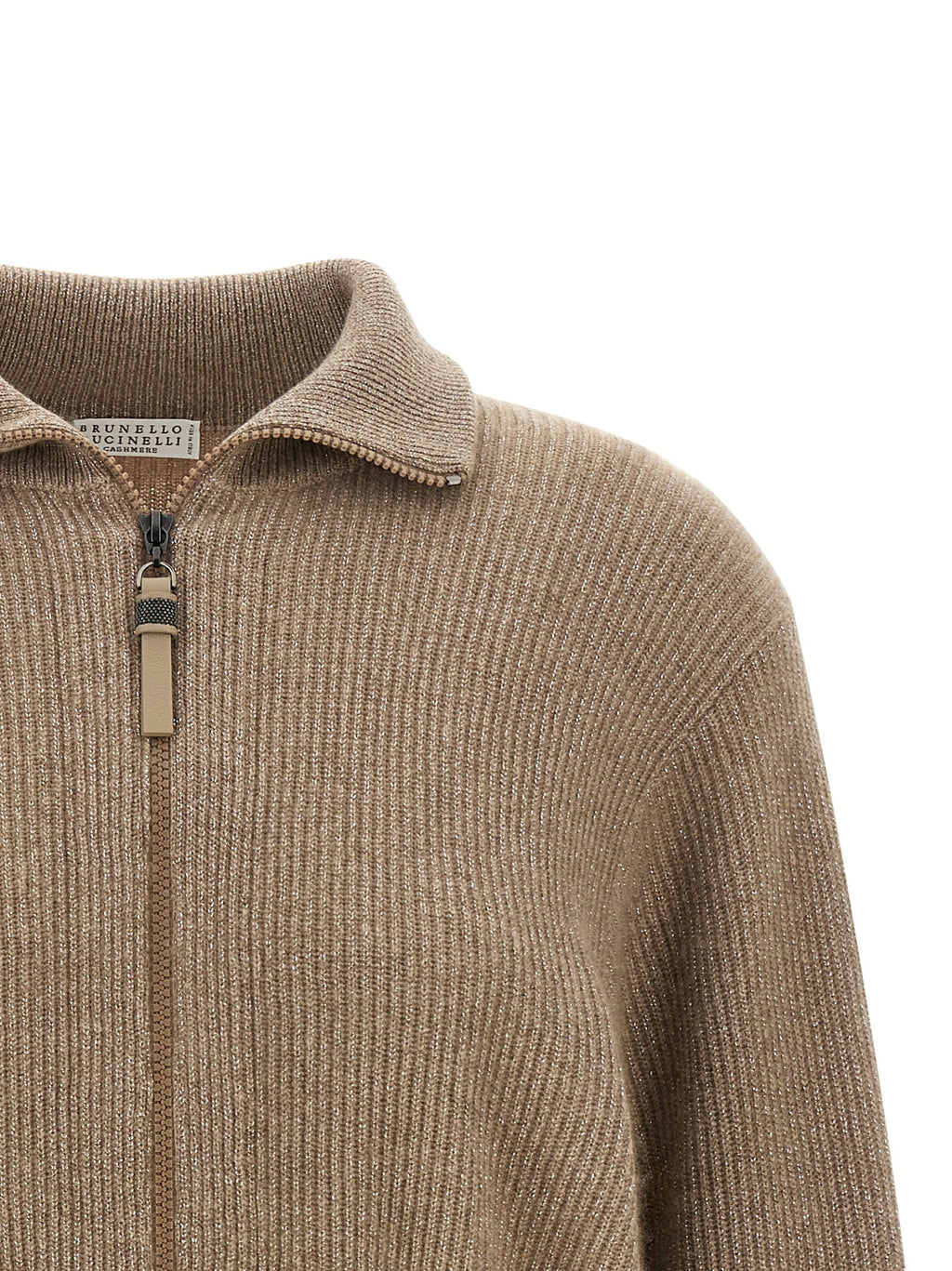 Brunello Cucinelli Brown Cashmere Cardigan
