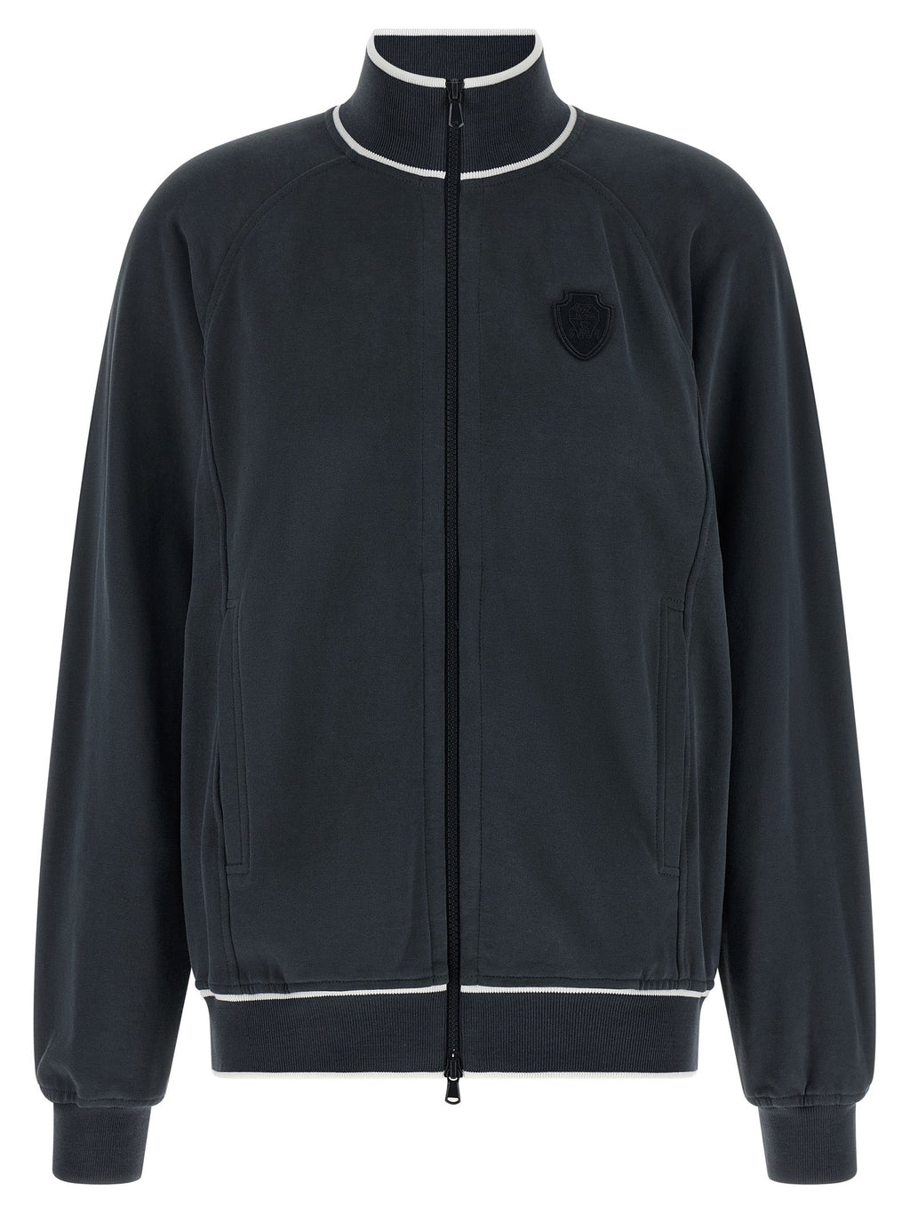 Brunello Cucinelli Blue Cotton Sweatshirt