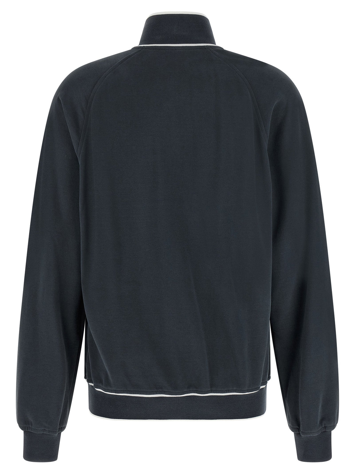 Brunello Cucinelli Blue Cotton Sweatshirt