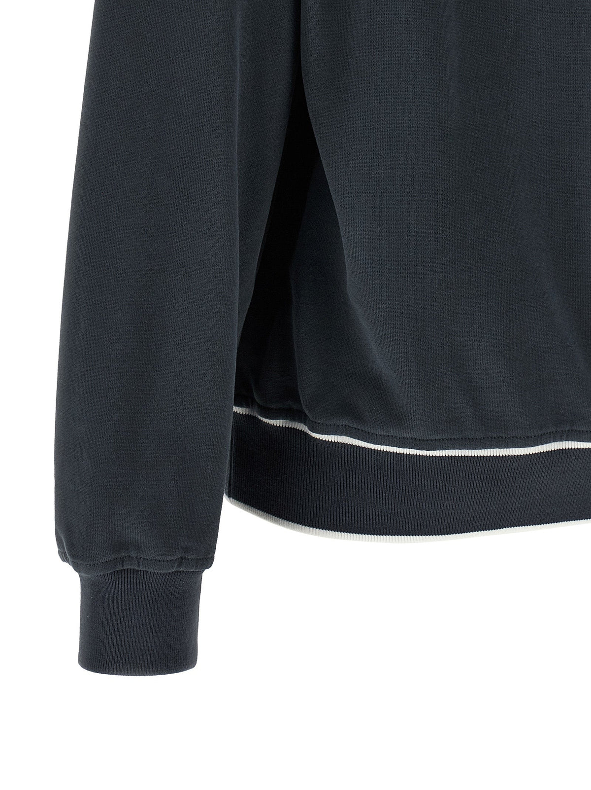 Brunello Cucinelli Blue Cotton Sweatshirt