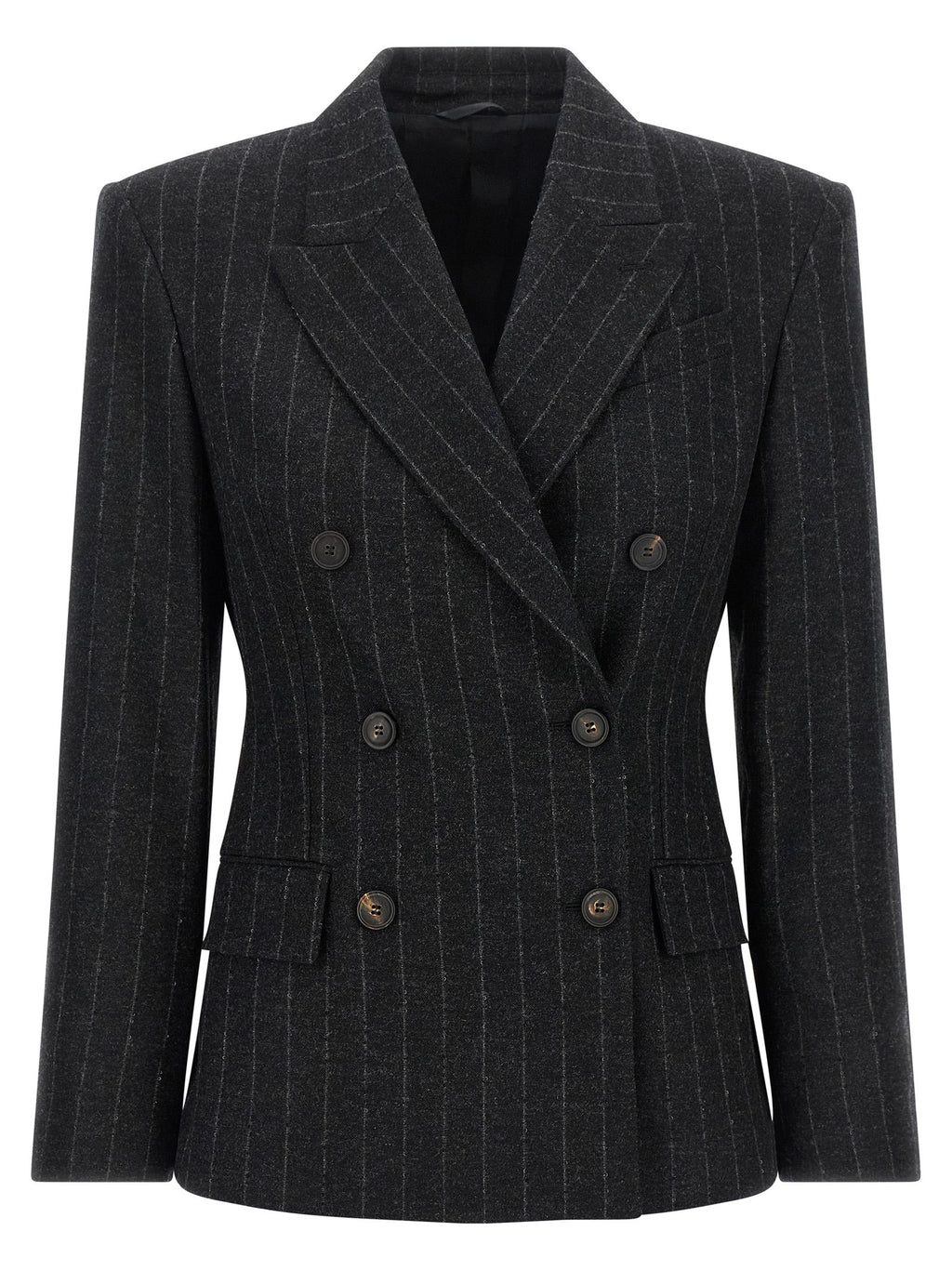 Brunello Cucinelli Gray Virgin Wool Blazer