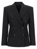 Brunello Cucinelli Gray Virgin Wool Blazer