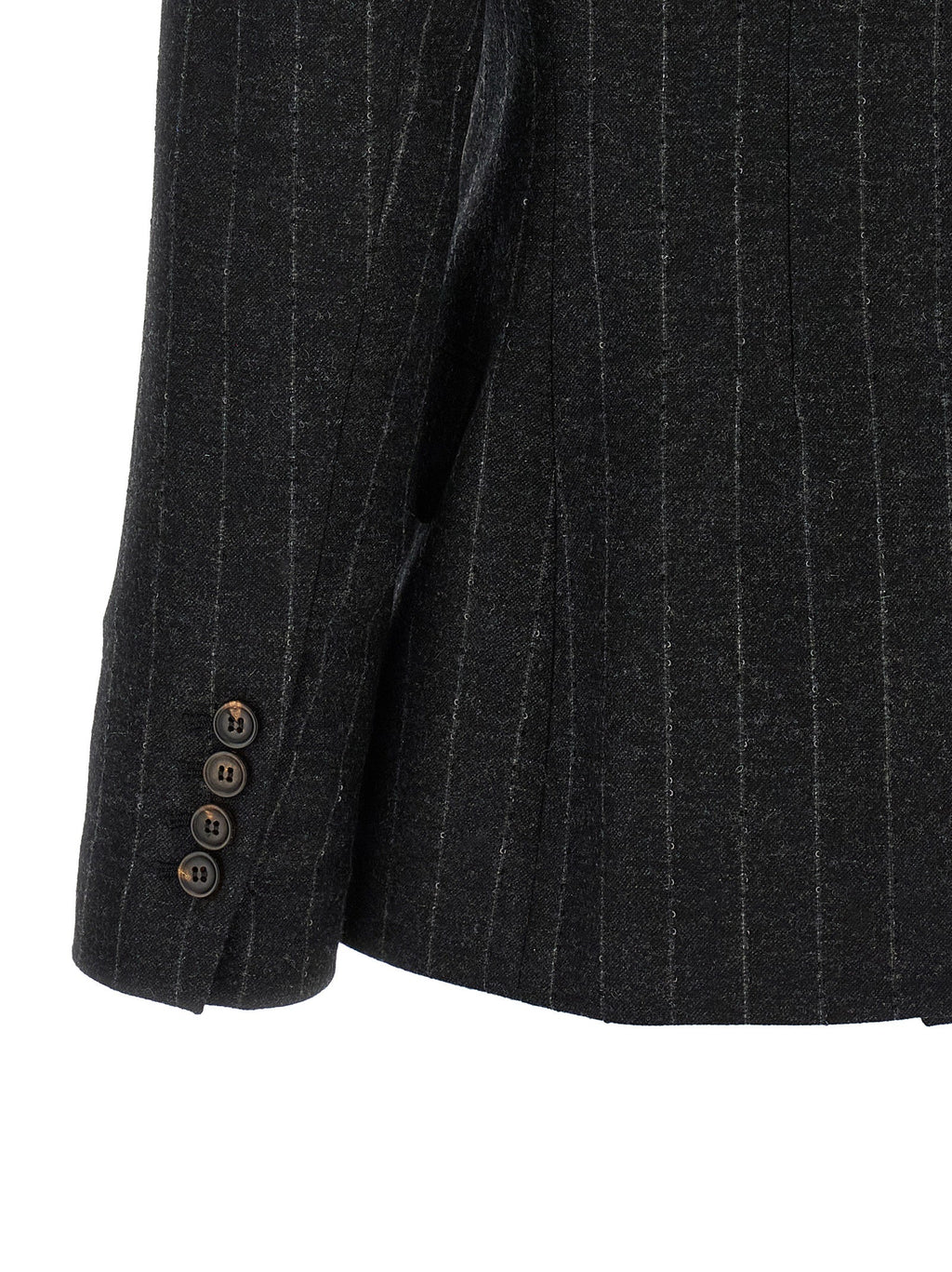 Brunello Cucinelli Gray Virgin Wool Blazer