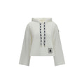 Moncler White Cotton Sweatshirt