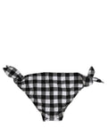 Dolce & Gabbana Black White Checkered Beachwear Bikini Bottom