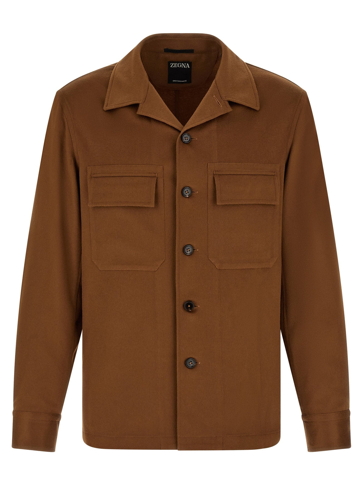 ZEGNA Brown Cashmere Blouse
