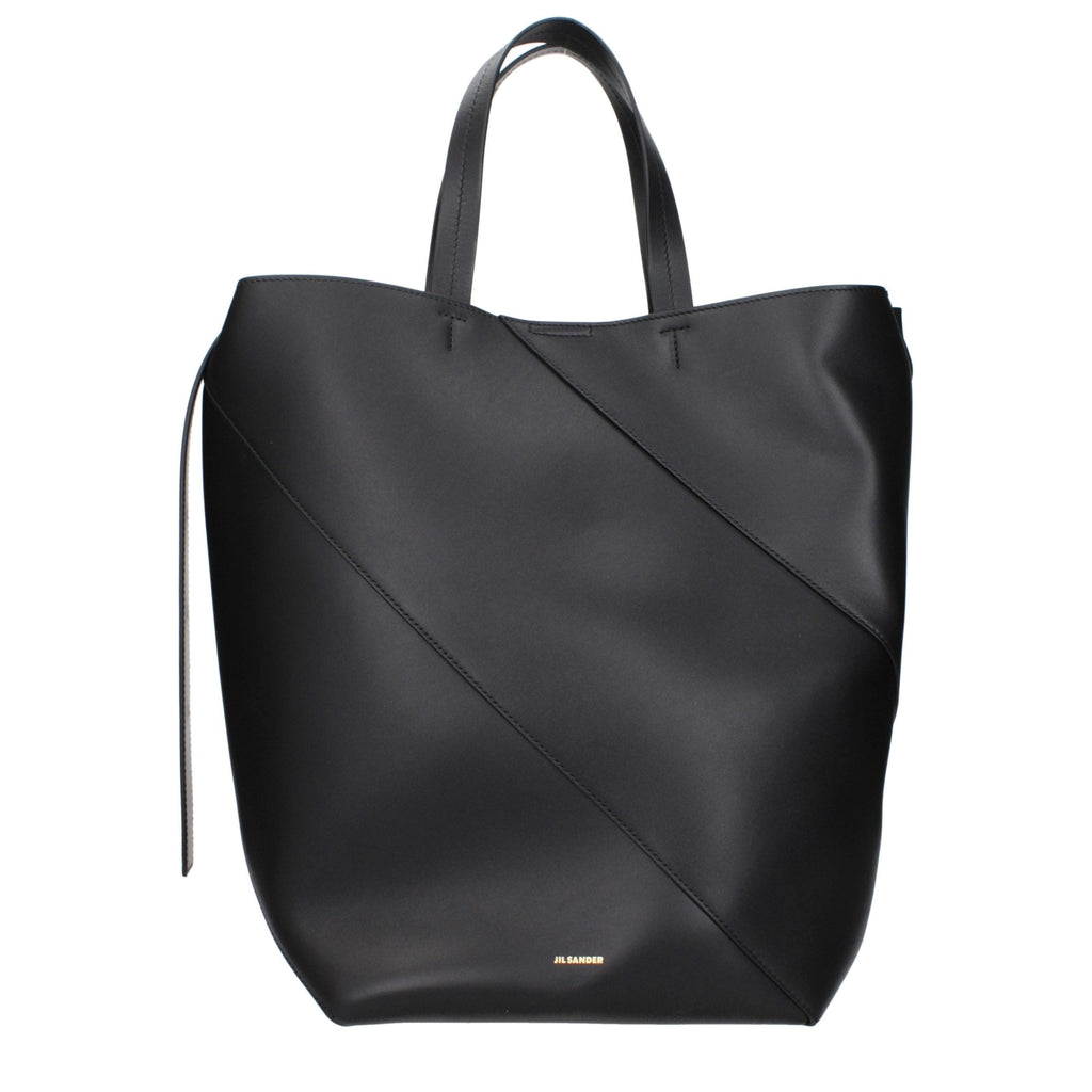 Jil Sander Black Leather Crossbody Bag