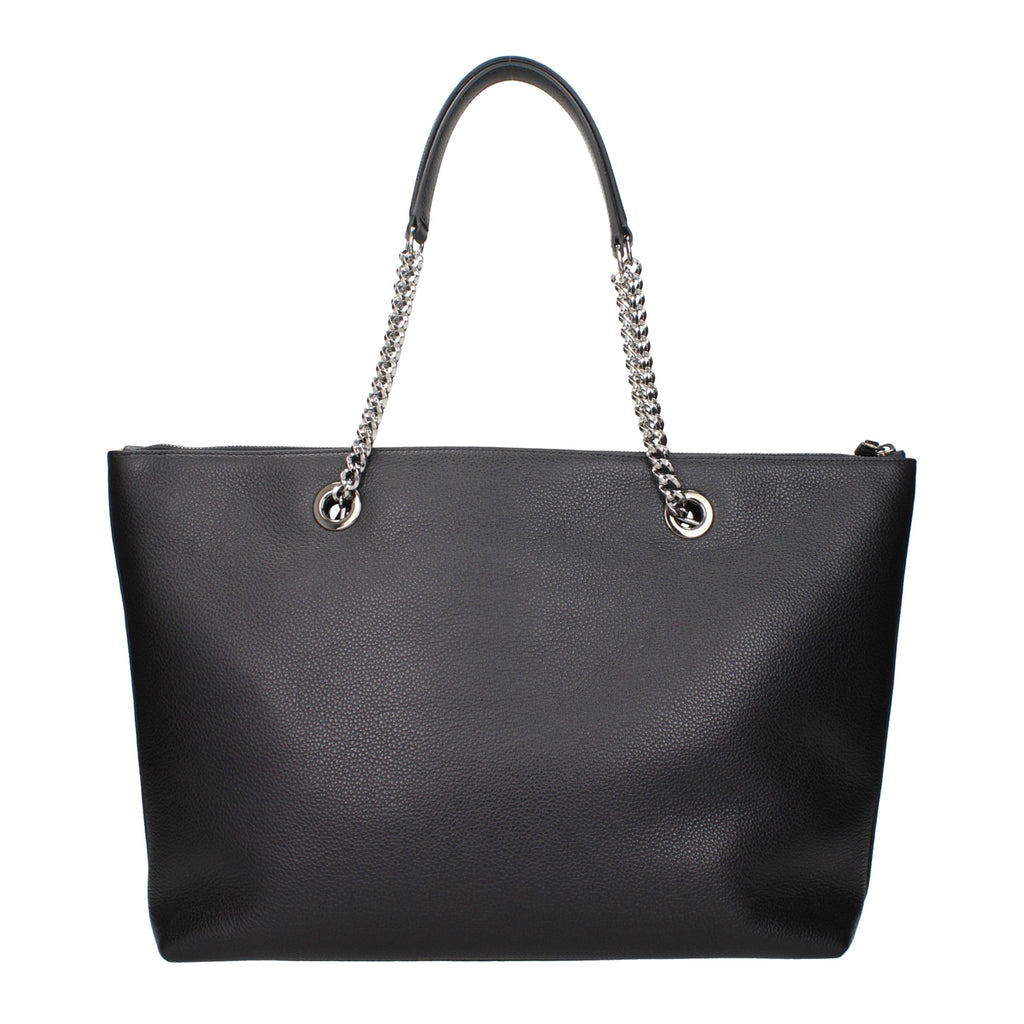 Jimmy Choo Black Leather Shoulder Bag
