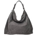 Jimmy Choo Gray Leather Shoulder Bag