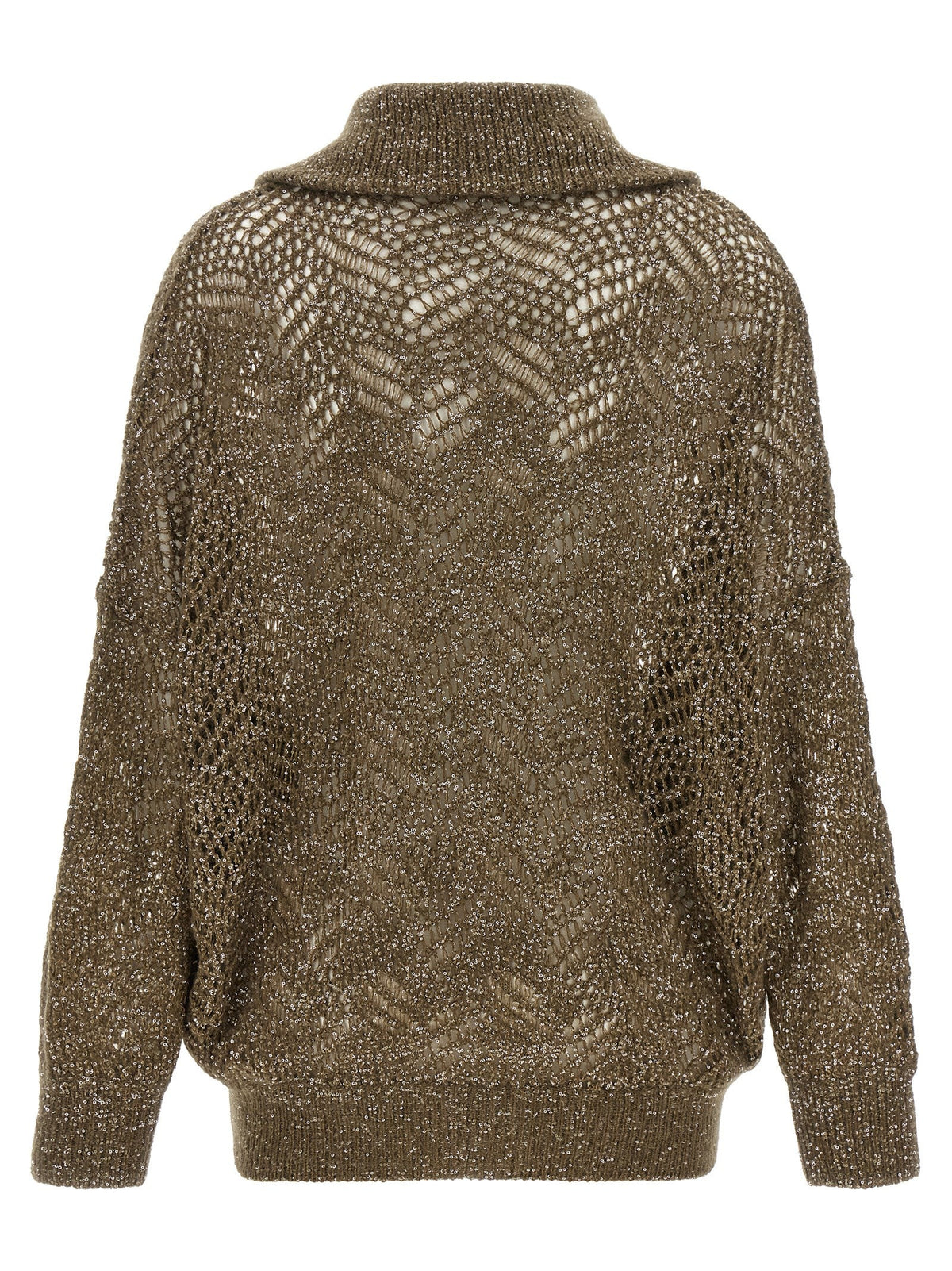 Brunello Cucinelli Brown Polyamide Cardigan