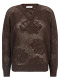 Brunello Cucinelli Brown Nylon Cardigan