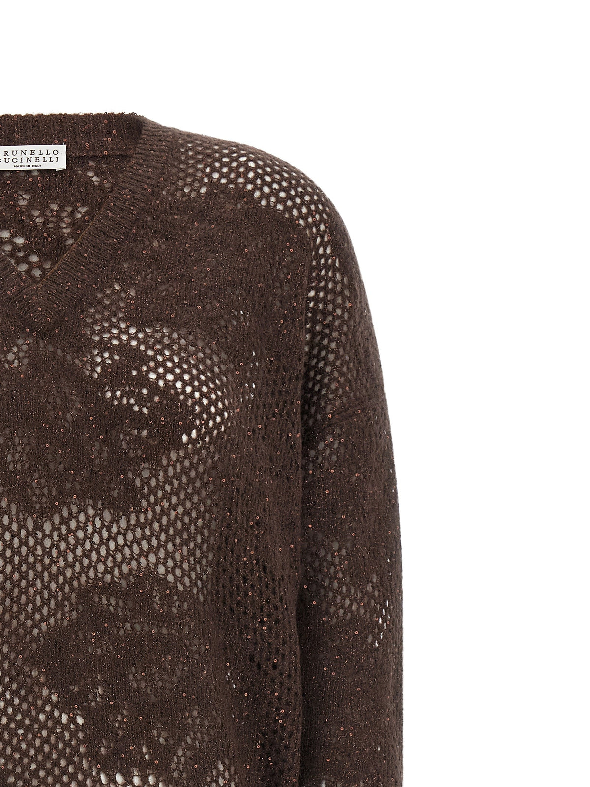 Brunello Cucinelli Brown Nylon Cardigan