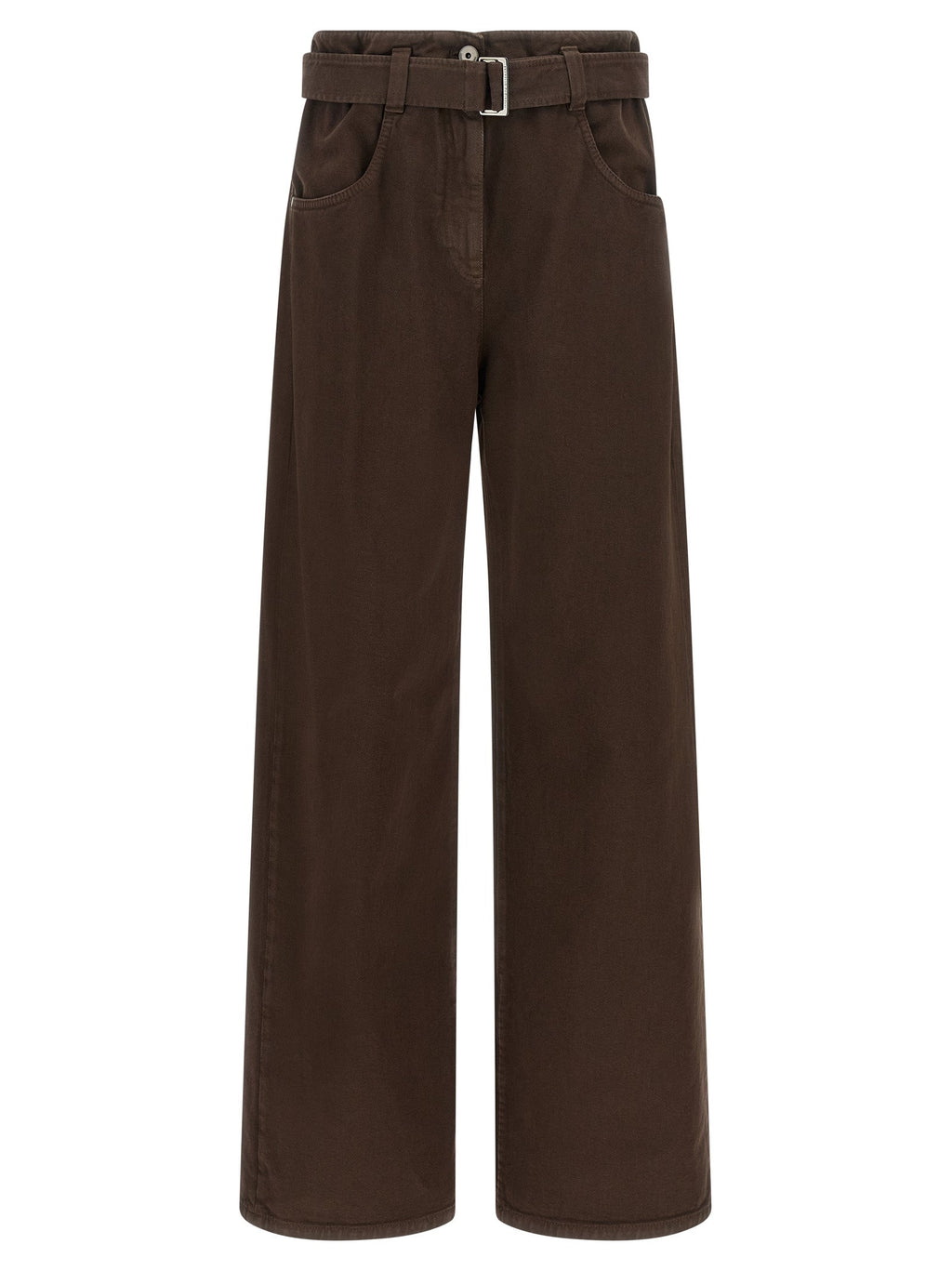 Brunello Cucinelli Brown Cotton Jeans Denim