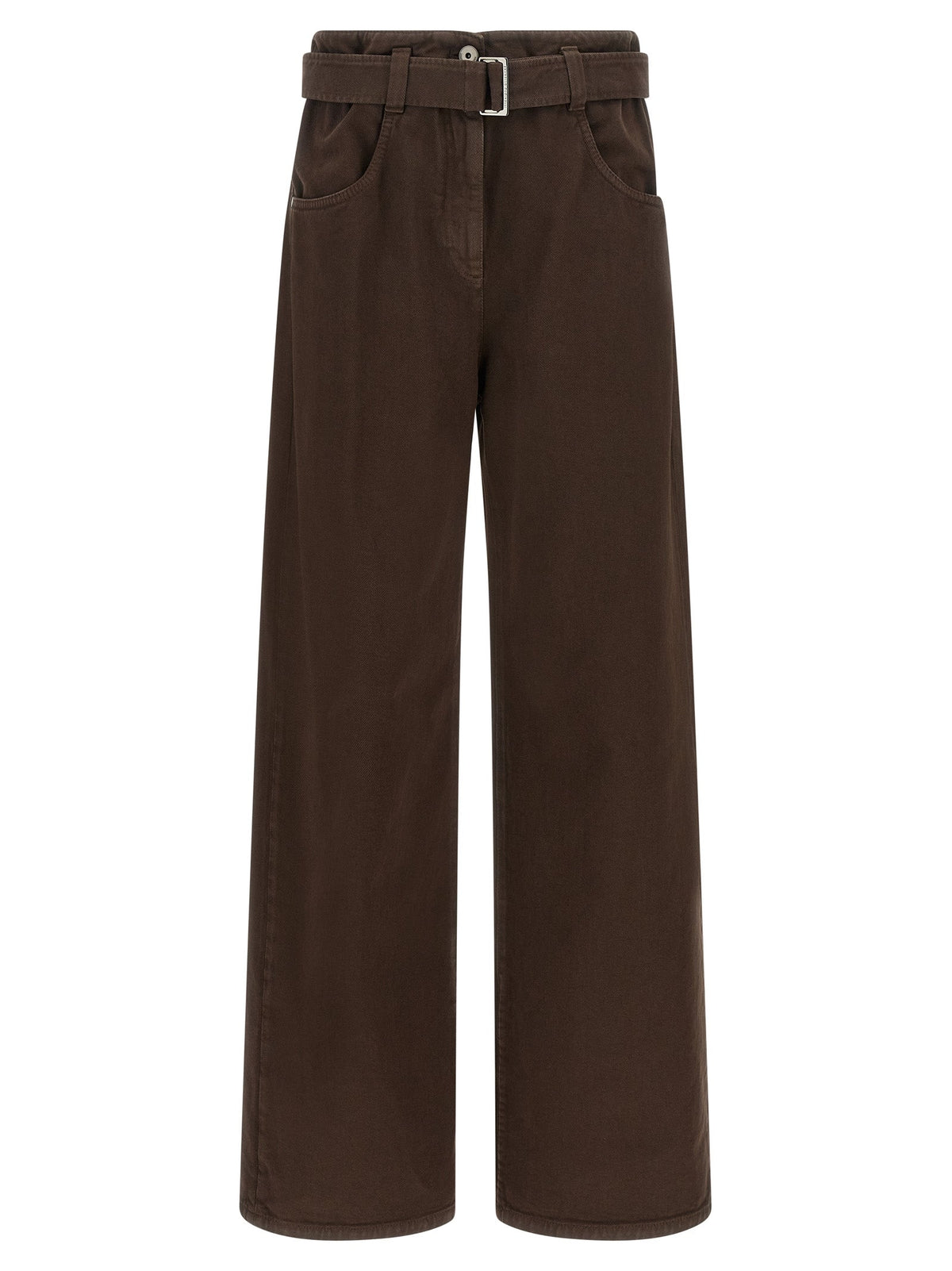 Brunello Cucinelli Brown Cotton Jeans Denim